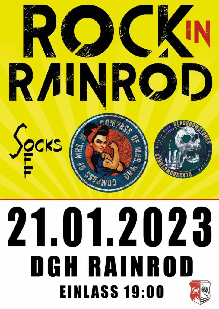 21.01.2023 19 Uhr im DGH Schotten Rainrod - Rock in Rainrod 
